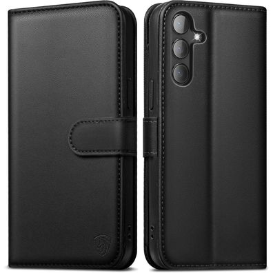 EASDNB Handyhülle für Samsung Galaxy S24 5G, Premium Leder Klappbar mit