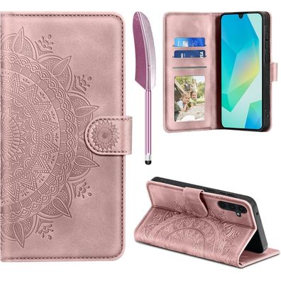 EASDNB Hülle für Samsung Galaxy A16 5G/4G, Flip Wallet Case in Lederoptik