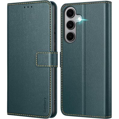 Ganbary Handyhülle für Samsung Galaxy S24 FE (Nicht S24) - Premium Leder