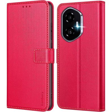 Ganbary Handyhülle für Honor 400 5G, Premium Leder Klapphülle mit
