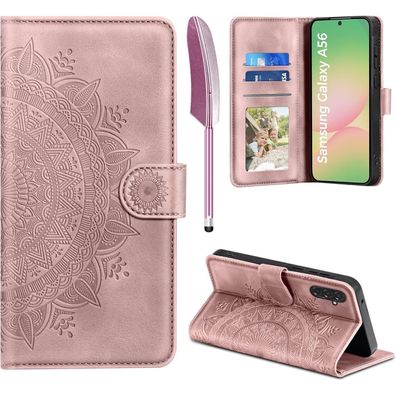EASDNB Lederhülle für Samsung Galaxy A56 5G, Flip Wallet PU Leder Case mit