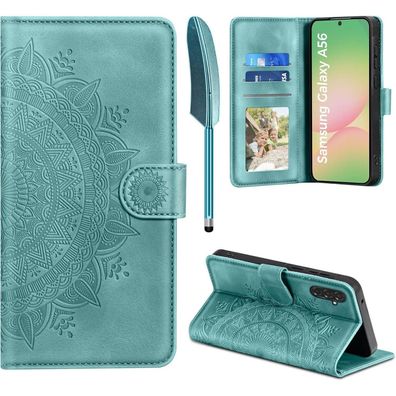 EASDNB Hülle für Samsung Galaxy A56 5G, Flip Wallet Case in Lederoptik