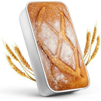 HaWare Kastenform Brotbackform aus Edelstahl, Rechteckig für Toastbrot, Kuchen