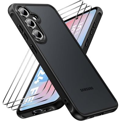 caslord Hülle für Samsung Galaxy S25 FE 5G mit 2x Panzerglas, Kameraschutz