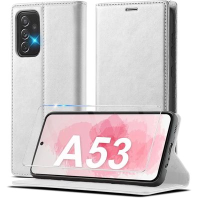 Ailicici A53 Handyhülle Leder für Samsung Galaxy A53 5G Klappbar Flip Case