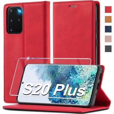 Ailicici Handyhülle für Samsung Galaxy S20 Plus 5G, Klappbar Leder Flip Wallet