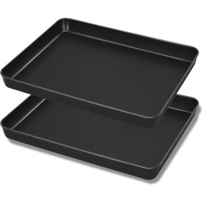 Homikit Backblech Klein (2 Stück) - Antihaft Karbonstahl Mini Kuchenblech