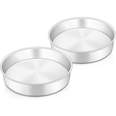 Onader Backform 2er Set, Edelstahl Rund Kuchenform für