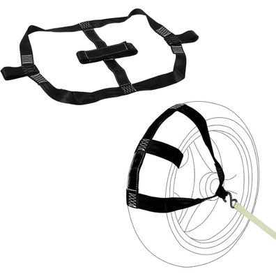 Mirrwin Robuster Motorrad-Hinterrad-Spanngurt mit Verzurrsystem
