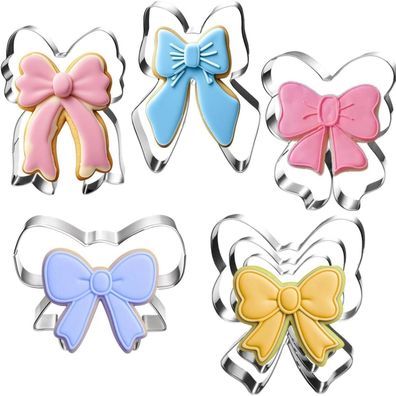 UKoosien Schleifen-Ausstechformen Set - 7-teilig (2,6cm-10,2cm) - Edelstahl