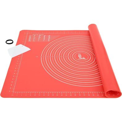 SUPER Kitchen Rutschfeste Backunterlage aus Silikon, Antihaft, 71 x 51cm, mit