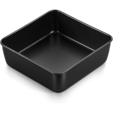 Teamfar Quadratische Kuchenform aus Edelstahl mit Antihaftbeschichtung, 15,9cm