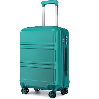 KONO Koffer Trolley M (55cm) Türkis - Perfekter Handgepäck für Reisen