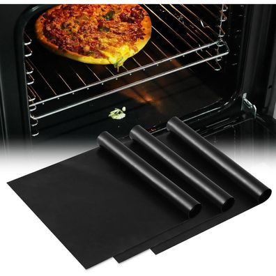 KitchenRaku Universal Teflon Herdmatte, Antihaft Backofeneinlagen für den Boden