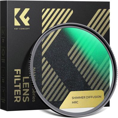 K&F Concept Shimmer Diffusion 1 Filter 55mm - Optisches Glas mit 28-facher