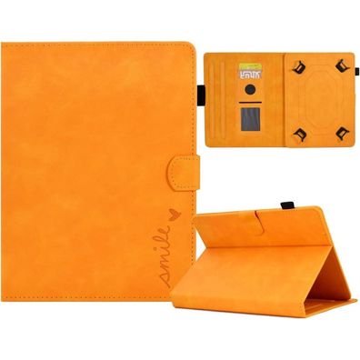 Aswant Universal PU-Leder Schutzhülle für 9-11 Zoll Tablets, Orange