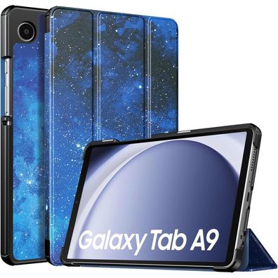TiMOVO Schutzhülle für Samsung Galaxy Tab A9 8,7" 2023, Blau Sterne, mit Ständer