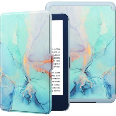 HGWALP Hülle für New Amazon Kindle 6" (11. Gen, 2024/2021), Ultra Slim PU Leder