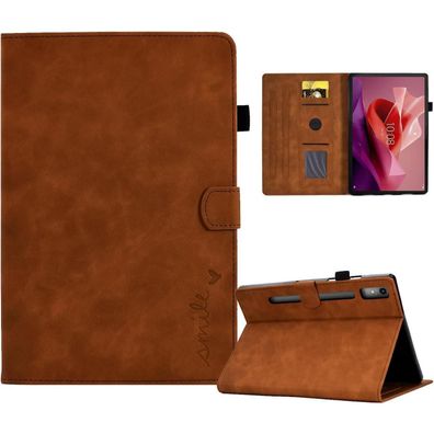 AsWant Hülle für Lenovo Tab P12 12.7 Zoll 2023 Case aus Senior PU Leder