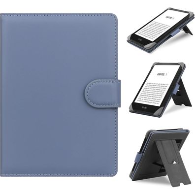 HoYiXi Universal Leder Schutzhülle für 6-6.8 Zoll E-Book Reader, Lila