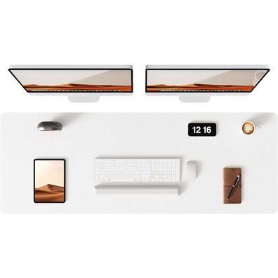 YSAGi Premium Leder Schreibtischunterlage XXL 120x43cm, Rutschfest