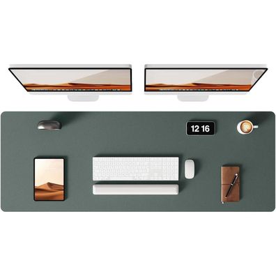 YSAGi Premium Leder Schreibtischunterlage XXL 120x43cm, Rutschfest
