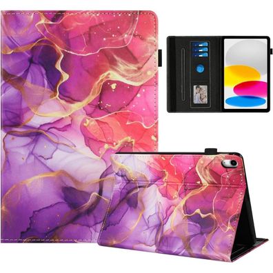Rostsant Marmor Hülle für iPad 10. Generation (2022) 10,9 Zoll, PU Leder mit