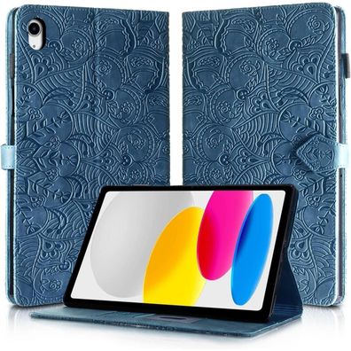 Rostsant Hülle für iPad 10. Generation, Brieftasche Case mit Magnet Lederoptik