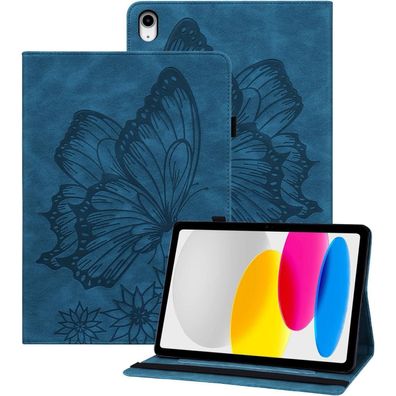 Rostsant Hülle für iPad 10. Generation (2022) 10,9 Zoll, Navy Blau - PU Leder