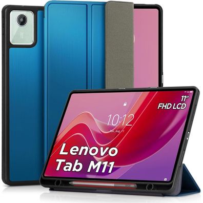 DLveer Hülle für Lenovo Tab M11 11 Zoll mit Stifthalter, Ständer und Auto