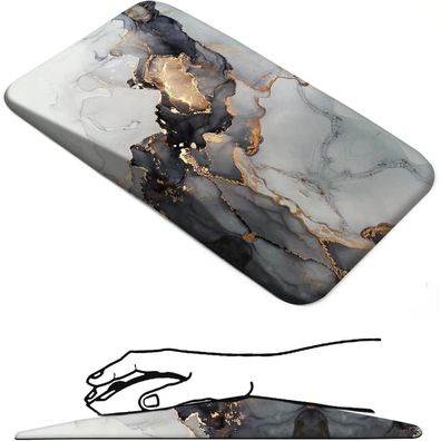 Ergonomisches Mauspad mit Handgelenkauflage aus Memory-Schaum, Marmor-Design