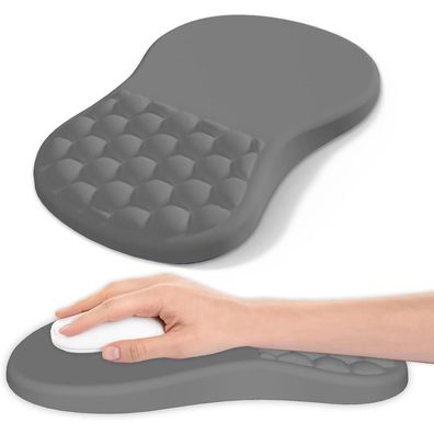Ergonomisches Mauspad mit Handgelenkauflage aus Memory-Schaum, rutschfeste