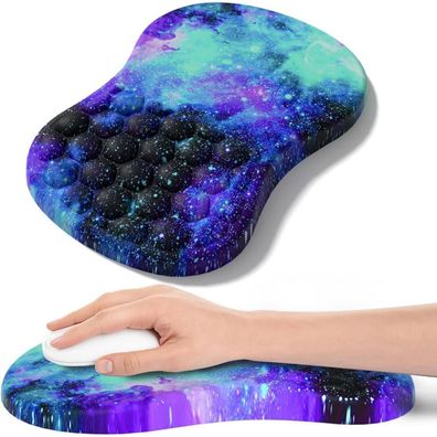 Ergonomisches Mauspad mit Handgelenkauflage aus Memory-Schaum, rutschfeste