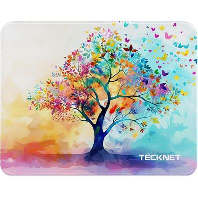 Tecknet Gaming Mauspad 28x21 cm, wasserdicht & rutschfest, für PC, Büro
