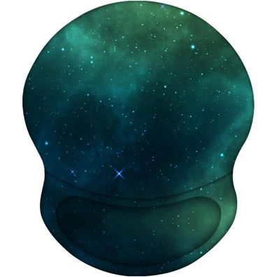 Aoksunova Ergonomisches Mauspad mit Gelkissen und Handgelenkauflage, Grün