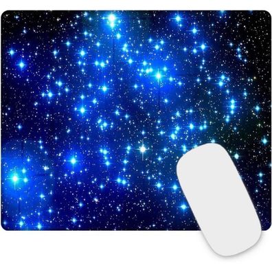 newplenty Gaming Mauspad mit genähten Kanten, waschbar, rutschfest, 26 x 21 x