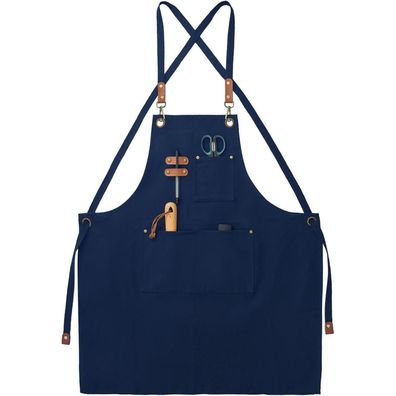 FunChaos Canvas Schürze mit 3 Taschen und verstellbaren Kreuzgurten - Ideal für