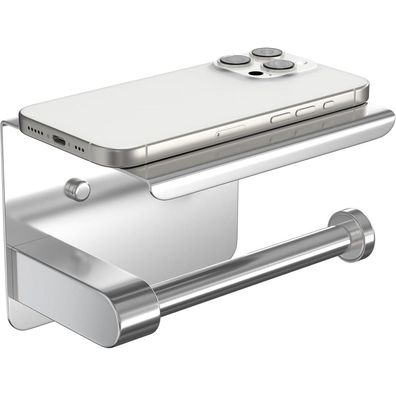 Azomker Toilettenpapierhalter Silber - Ohne Bohren oder Schraubmontage