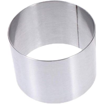 YARNOW Mini Kuchenbackform Rund Edelstahl - Mousse Dessertform