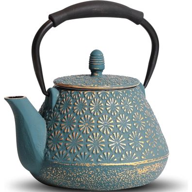 Milvbusiss Gusseisen Teekanne 950ml, japanisches Kirschblütenmuster