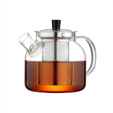 Ehugos Glas-Teekanne mit herausnehmbarem Teesieb, 800 ml, für den Herd