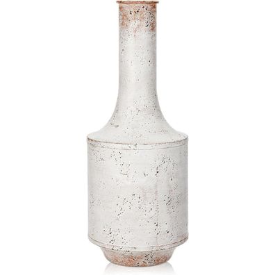 Briful Große Vintage Metall Blumenvase, Rustikale Deko im Shabby Chic Stil für