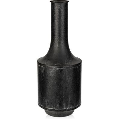 Briful Vintage Metall Blumenvase Schwarz, Rustikale Deko für Shabby Chic