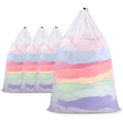 ecooe Große Wäschesäcke für Waschmaschine, 4 Stück XXL Wäschenetz mit