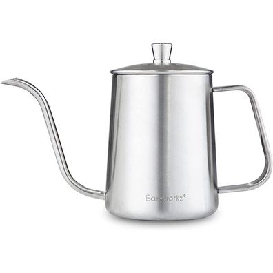 Easyworkz Gage Gooseneck Kaffeekanne 600ml, Edelstahl Schwanenhals mit langem
