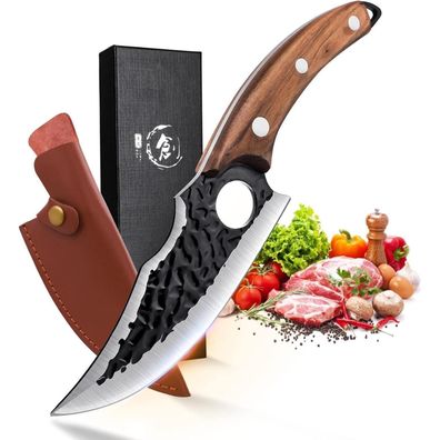 DRAGON RIOT Profi Kochmesser, handgeschmiedet, 6.2 Zoll, mit Geschenkbox und