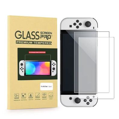 Displayschutz - Panzer Folie Glas für Nintendo Switch OLED