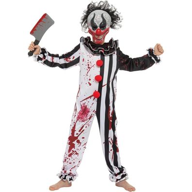 Spooktacular Creations Killer Clown Kostüm für Jungen, Horror Slasher Clown
