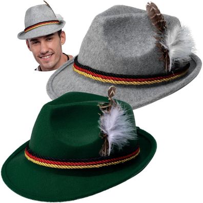 Spooktacular Creations 2er Set Bayerische Alpenhüte für Erwachsene, Filzhut mit