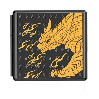 Spielkartenetui Case Schwarz-Gold für Switch 12 Spielkarten & Micro SD
